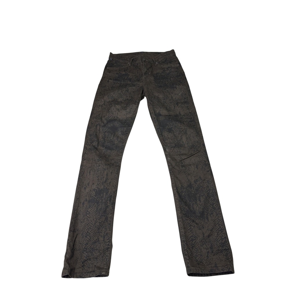Citizens of Humanity Mandy High Waist‎ Retro Slim Snake Print Jeans Brown 26X31